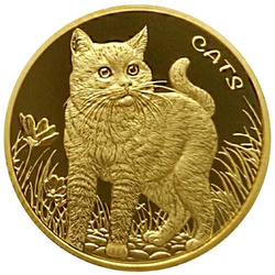 Fiji: Cats 1 oncia d'oro 2022 Prooflike