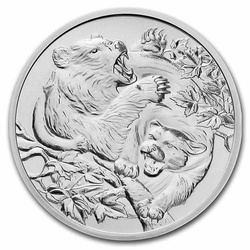Niue: Apex Predators - Cougar vs Bear 1 oz Silver 2022