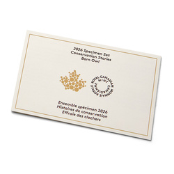 Set Canada Conservation Stories - Bufniță de hambar 6 monede 2026 Specimen