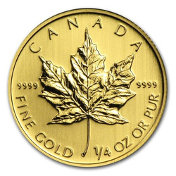Canadian Maple Leaf 1/4 oz Gold 2009