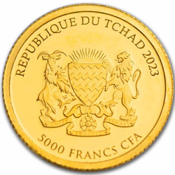 Ciad: Panda rosso 0,5 grammi d'oro 2023