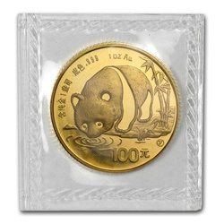 Panda chino 1 oz Oro 1987-Y