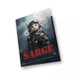 Monnaie de Terre Sainte - Chats Humains - Sarge barre colorée 1 oz Argent 2025