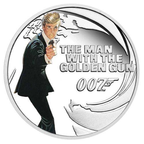 Tuvalu: El hombre de la pistola de oro de color 1/2 oz Plata 2021 Proof