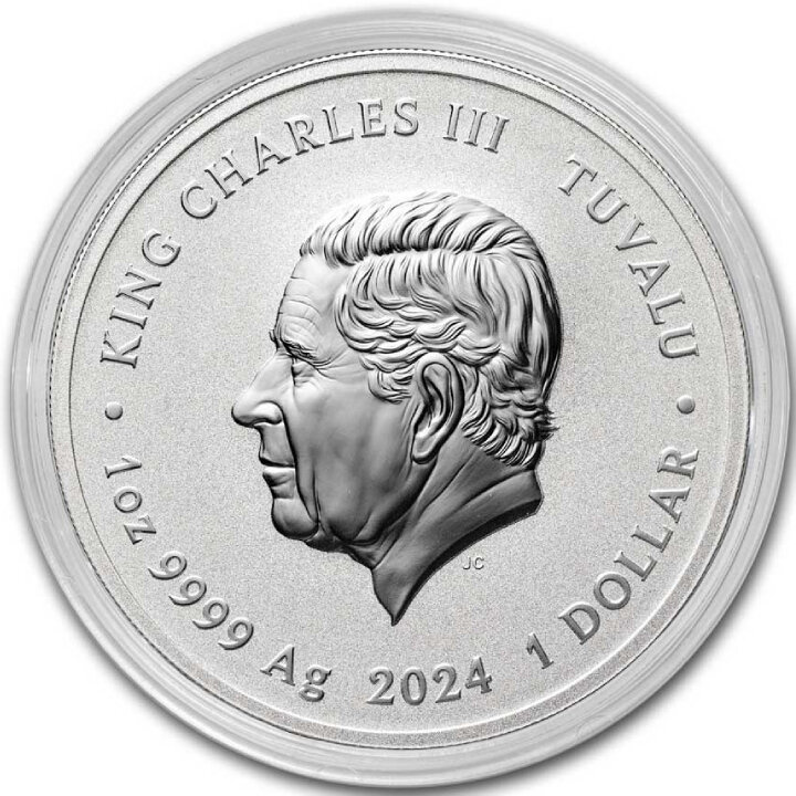Tuvalu: Bandera Negra - The Kingston 1 oz Plata 2024