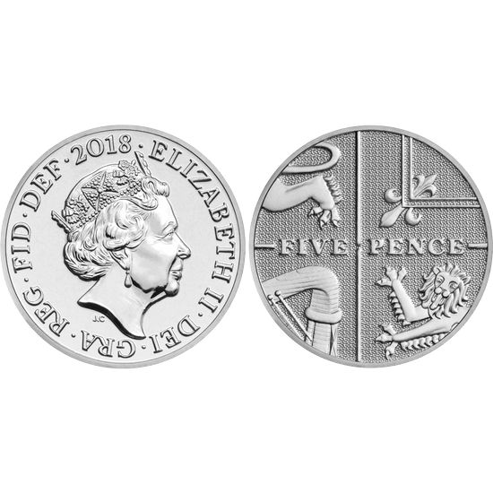 Set of 14 silber coins United Kingdom 2018 Proof