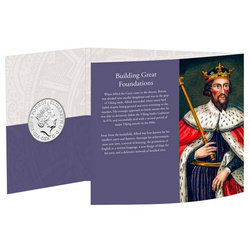 1150e anniversaire du couronnement d'Alfred le Grand 28,28 grammes de cuivre-nickel 2021
