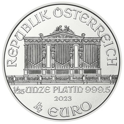 Wiedeński Filharmonik 1/25 uncji Platyny 2023