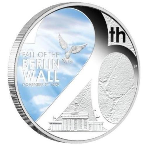 Fall of the Berlin Wall 1 oz Silber (20 Jahre)