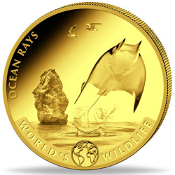 Congo: World‘s Wildlife - Ocean Rays 1 oz Gold 2023