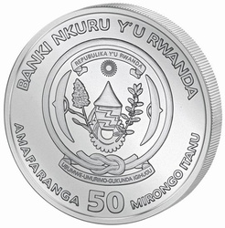 Rwanda : African Ounce - Okapi 1 once d'argent 2021 Proof