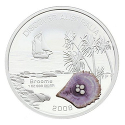 Discover Australia: Broome 1 uncja Srebra 2008 Proof