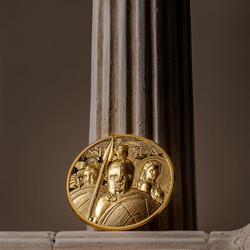 Islas Cook: Sparta 1 oz Oro 2023 Prueba en Ultra Alto Relieve