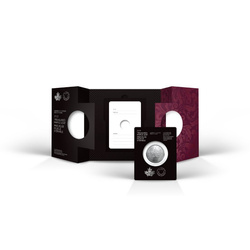 Kanadský javorový list Treasured – Gratulace 1 unce stříbra 2023