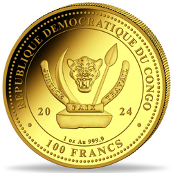 Congo: World‘s Wildlife - Peregrine Falcon 1 oz Gold 2024