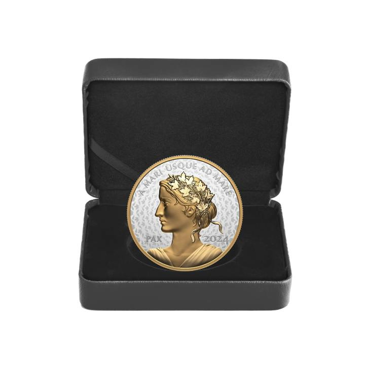 Canada: Peace Dollar pozłacany 5 uncji Srebra 2024 Proof Ultra High Relief Coin