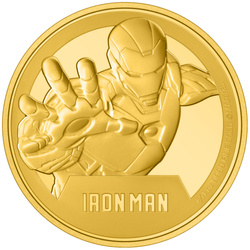 Niue: Marvel - Iron Man 1/4 uncji Złota 2024 Proof