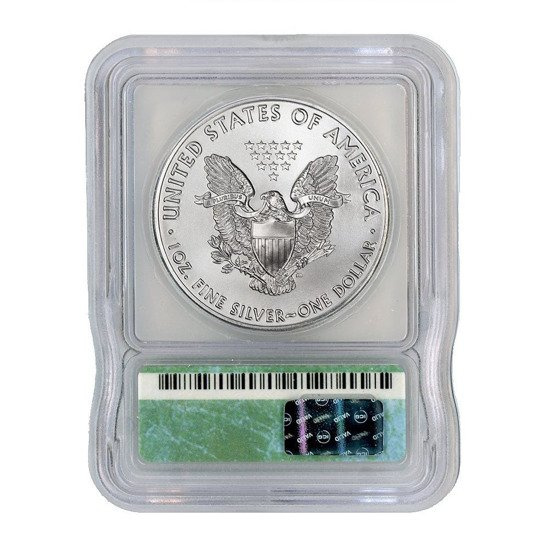 Aigle américain 1 once d'argent 2001 ICG MS69