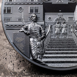 Cookovy ostrovy: Most Haunted Places - The Stanley 2 unce stříbra 2023 Black Proof Ultra High Relief