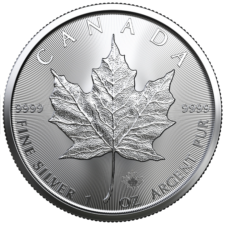 Ensemble de 3 pièces Canadian Maple Leaf Treasured 3 x 1 once d'argent 2022, 2023, 2024