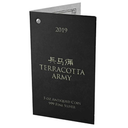Fiyi: Guerreros de Terracota 5 oz Plata 2019 Antiqued Coin