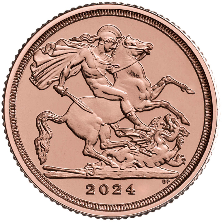 Wielka Brytania: 1/4 Suwerena - Karol III 2024