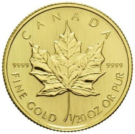 Maple Leaf 1/20 oz Gold 1997