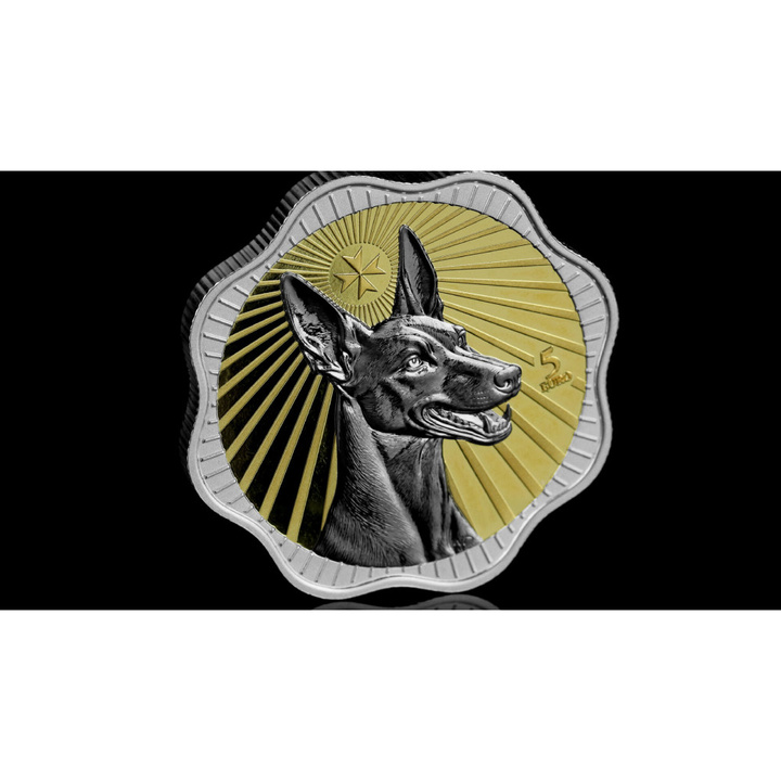 Gilded Silver Coin Maltese Pharaoh Hound 1 oz Silver 2026