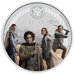 Srebrna Moneta Dune - House Atreides kolorowana 1/2 uncji Srebra 2026 Proof