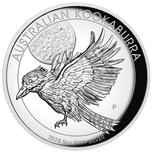Kookaburra 5 oz Silber 2018 Proof High Relief