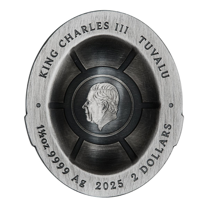 Tuvalu: Teenage Mutant Ninja Turtles - Domed Shell kolorowany 1.5 uncji Srebra 2024 Antiqued Coin