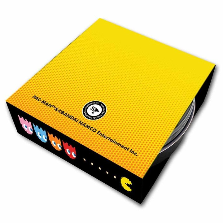 Niue : PAC-MAN coloré 1 once d'argent 2022 Proof Shaped Coin