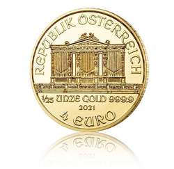 Filarmónica de Viena 1/25 oz Oro 2021