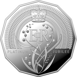 Jubileo de Platino de SM la Reina Isabel II Plata 2022 Proof