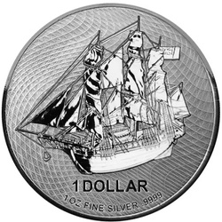Cook Islands HMS Bounty 1 oz Silber 2020