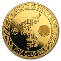 Tigre Coreano 1/2 onza Oro 2018