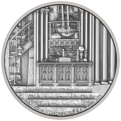 Niue: Harry Potter – Roxfort Dumbledore irodája 1 uncia ezüst 2022 Antik kivitel