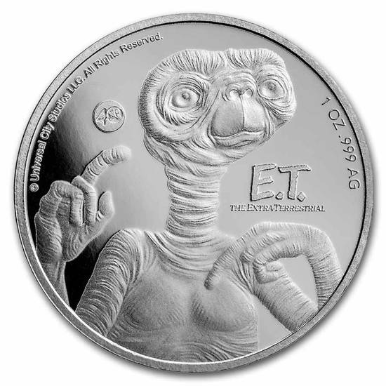 Niue: E.T. - 40th Anniversary 1 oz Silber 2022 Slab