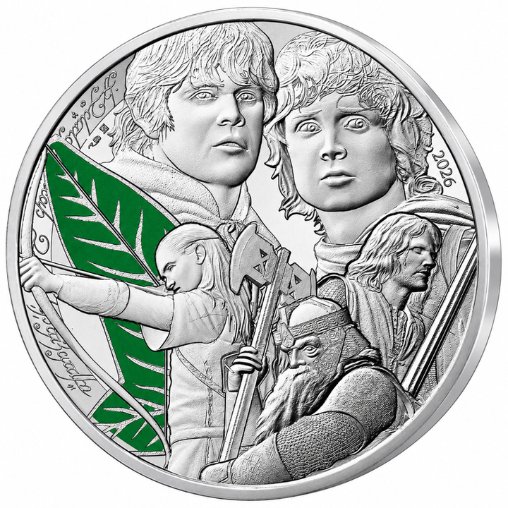 Silbermünze Lord of the Rings: Leaf of Lórien 40,5 g Silber 2026