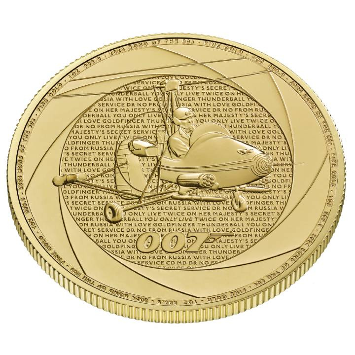 Six Decades of 007: Bond Films of the 60s 1 oz Gold 2024