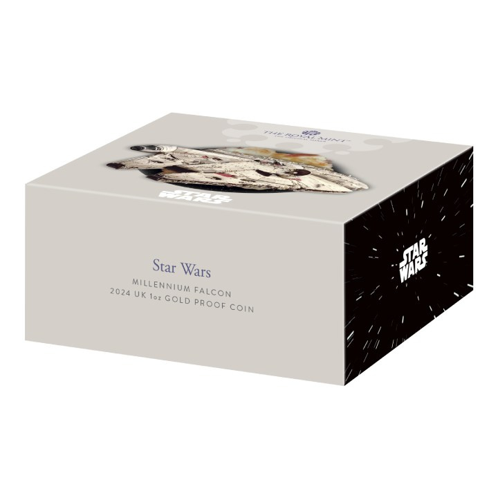 Star Wars: Millennium Falcon 1 oncia d'oro 2024 Proof