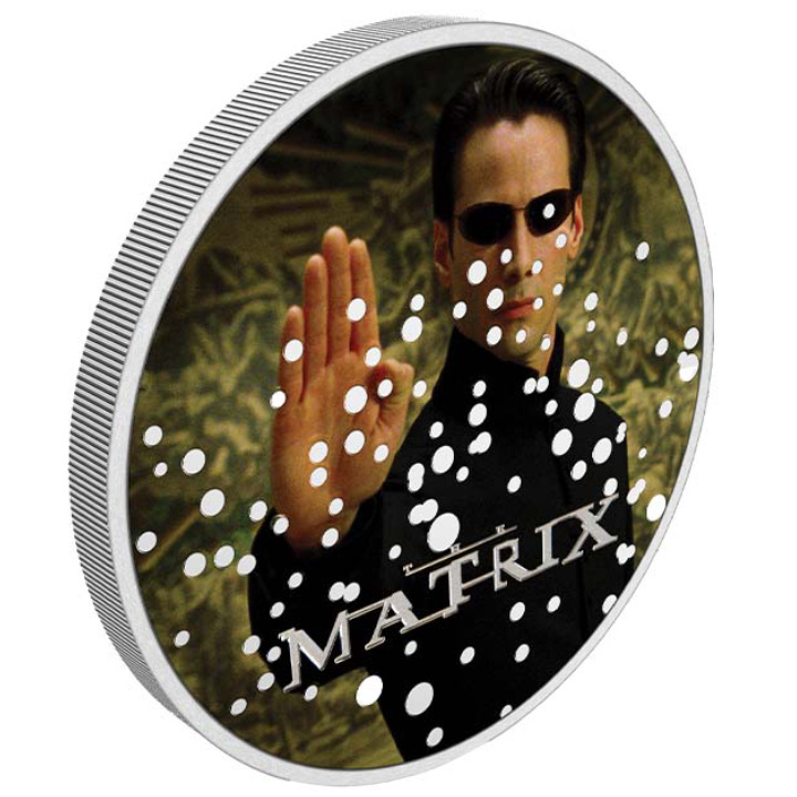 Niue: The Matrix - Enter The Matrix kolorowany 1 uncja Srebra 2022 Proof