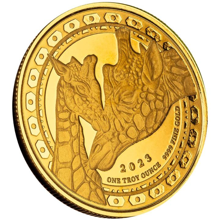 Equatorial Guinea: Giraffe 1 uncja Złota 2023 Proof