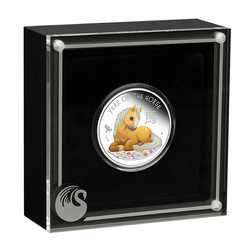 Tuvalu: Baby Horse coloriert 1/2 Unze Silber 2026 Proof