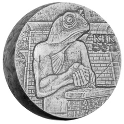 Czad: Egyptian Relic - Kek Frog God 5 oz Silber 2022 Antiqued Coin 