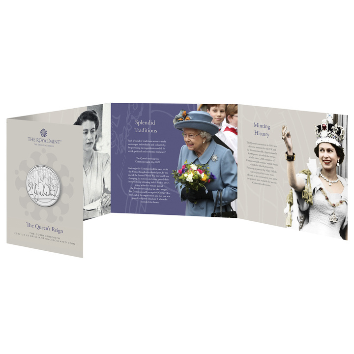 The Queen's Reign - Commonwealth Cupronichel £5 2022