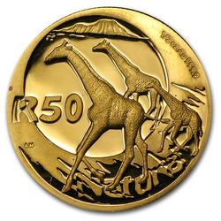 Natura: Giraffe 1/2 unce zlata 2006 Proof