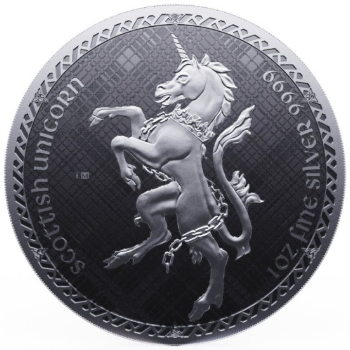 Niue: Heraldic - Scottish Unicorn 1 oz Silver 2023