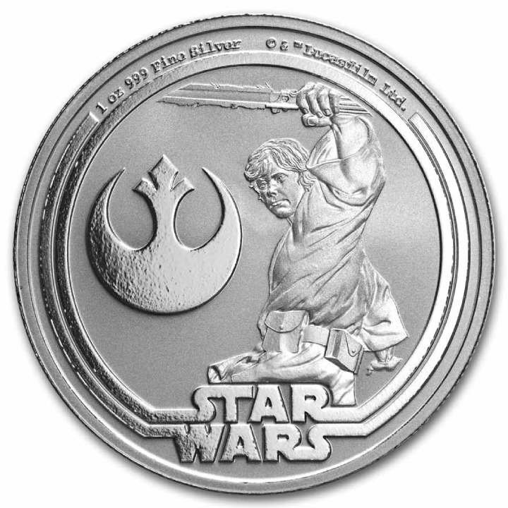 Niue: Star Wars - Luke Skywalker 1 oncia d'argento 2025