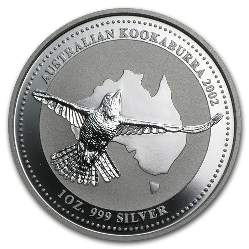 Kookaburra 1 uncja Srebra 2002